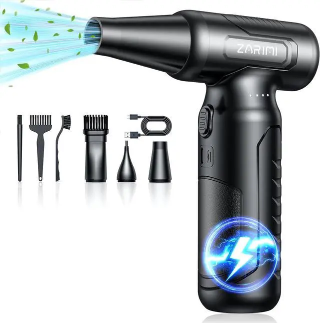 Main image of Electric Air Duster - 33 0000 RPM High-Speed Compressed Air Blower Gun Rechargeable Mini Turbo Jet Fan Cordless for Keyboard PC Car Home & Outdoor Cleaning Dust Replaces Compressed Air Cans
