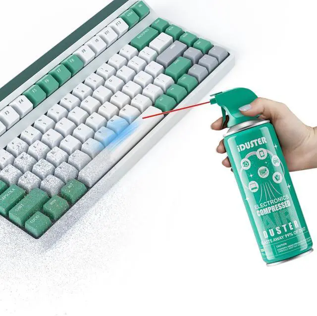 Alt view image 6 of 7 - Keyboard Cleaner Air Spray - Canned Air for PS5 Computer PC Keyboard Electronics 3PCS(10oz)