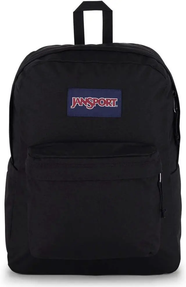 Main image of SuperBreak Plus Backpack with Padded 15-inch Laptop Sleeve and Integrated Bottle Pocket - Spacious and Durable Daypack for Work and Travel - Black