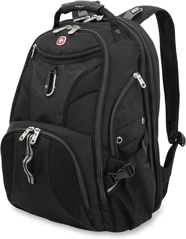 Main image of SwissGear 1900 Scansmart TSA 17 Laptop Backpack, Black, 19-Inch