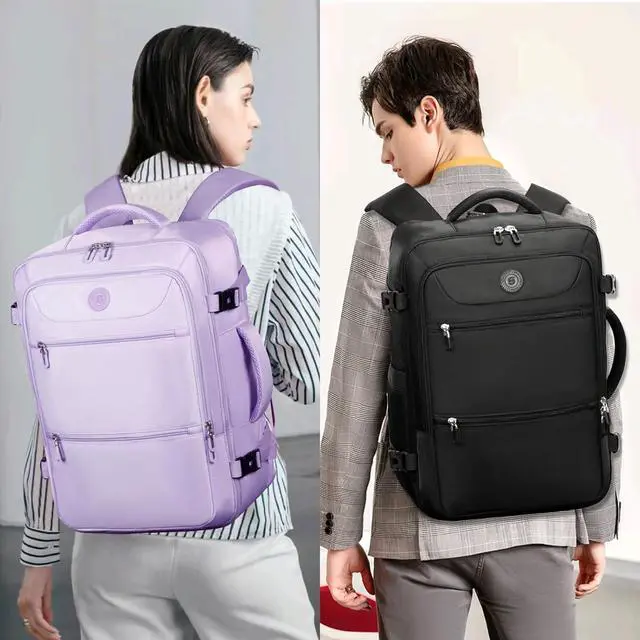 Alt view image 7 of 7 - Travel Laptop Backpack Extra Large High School College Backpacks Flight Approved Daypack Business Bag Fit 17.3 inch Laptop for Men Women (Black)
