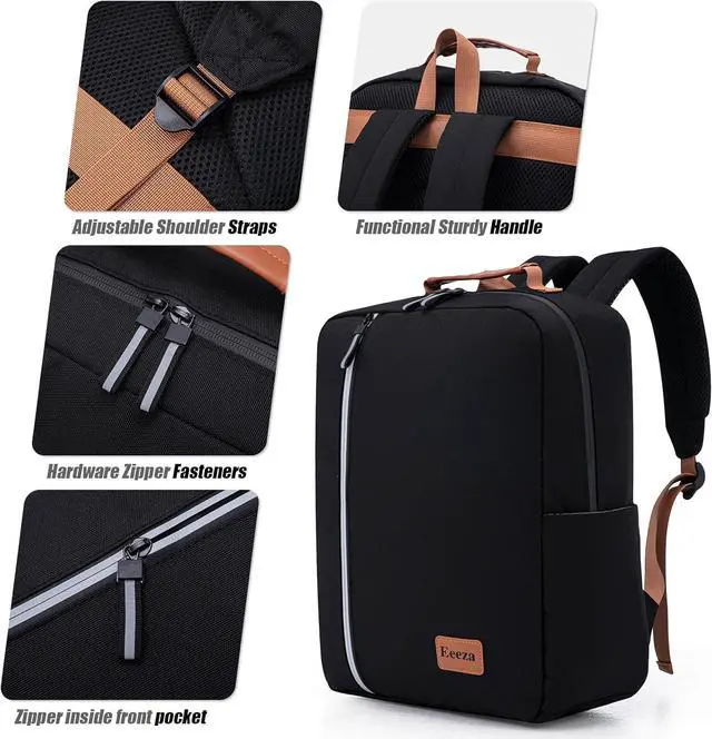 Alt view image 2 of 7 - Laptop Backpack Durable Lightweight Travel Backpack Featuring Spacious Main Laptop Compartment Functionality for Travel School Daily Use