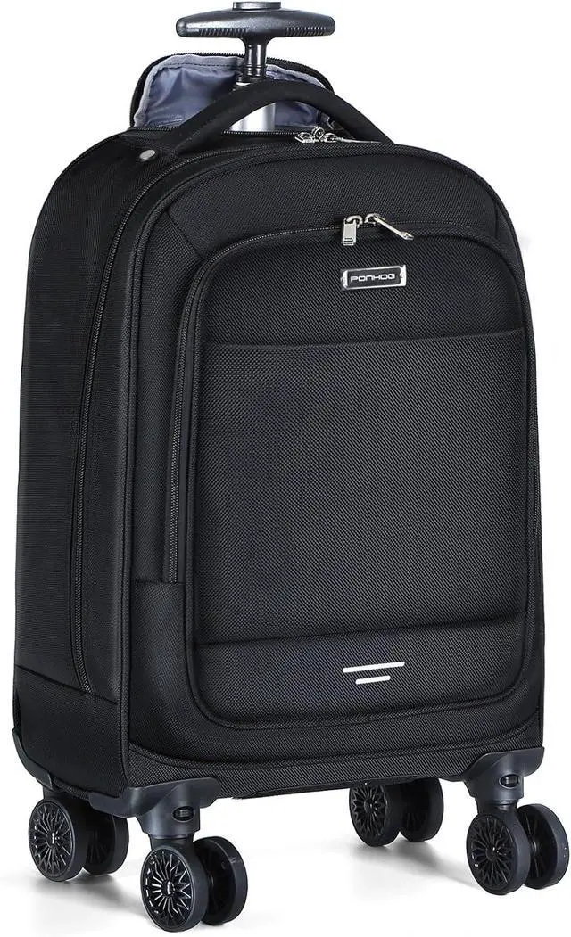 Main image of Rolling Backpack - 17 inch Laptop Backpack with 4 Spinner Wheels Carry on Travel Backpack Water Resistant Wheeled Backpacks for Women Men Suitable for Overnight College Work Black