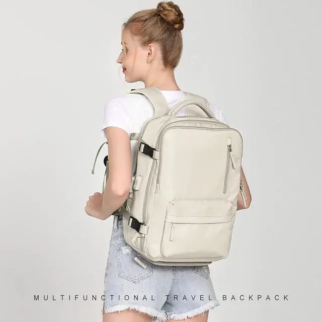Alt view image 7 of 7 - Large Travel Backpack Carry on Flight Approved Laptop Work Business Backpack for Women Men Mochila de Viaje