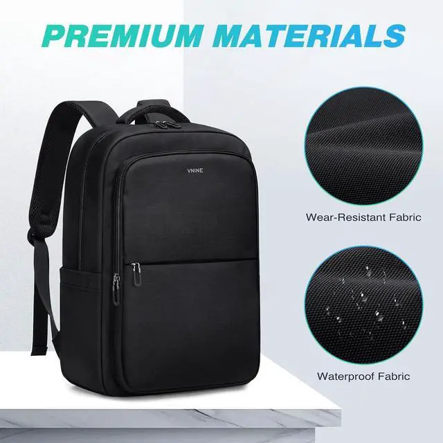 Alt view image 3 of 7 - Travel Laptop BackpackWaterproof College Backpack Airline Approved Business Work Bag Fits 15.6 Inch Computer for Men Women