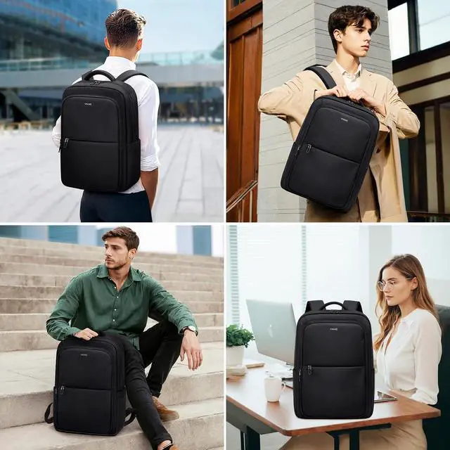 Alt view image 6 of 7 - Travel Laptop BackpackWaterproof College Backpack Airline Approved Business Work Bag Fits 15.6 Inch Computer for Men Women