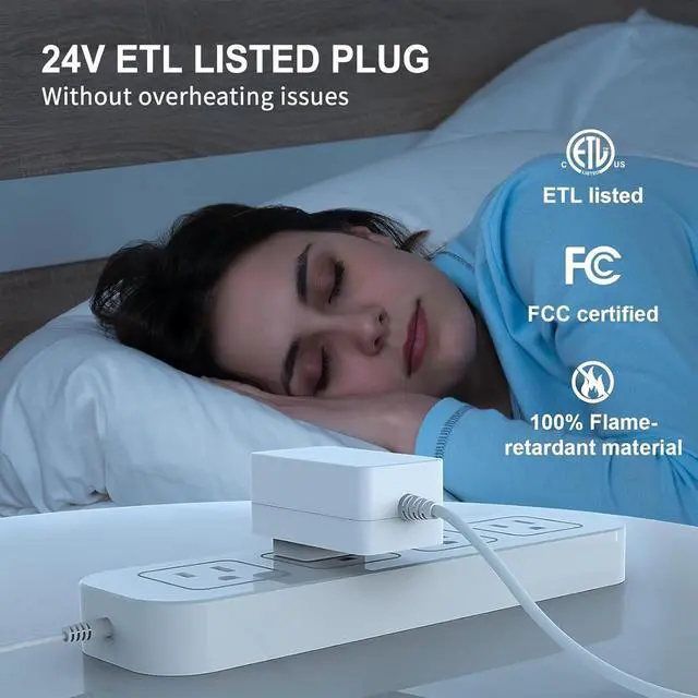 Alt view image 2 of 7 - Under Cabinet Led Light Plug in Dimmable Daylight White 4500K 3 Pack 12 inch Linkable Led Under Counter Lights for Kitchen Shelf Workbench Cupboard ETL Listed Plug 24V UNO-LK 4500K