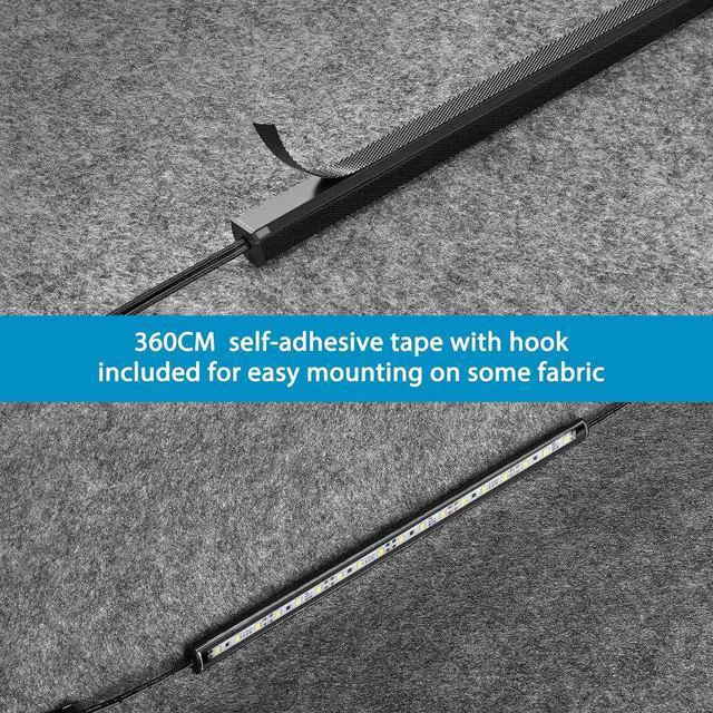 Alt view image 4 of 7 - LED Safe Lighting Kit. Door Control Activated. 6 pcs Slim 12 inch Light Bars. Linkable Extendable Plug-in for Gun Safe Closet Showcase in-Cabinet Under Counter Pantry. Daylight 5000K