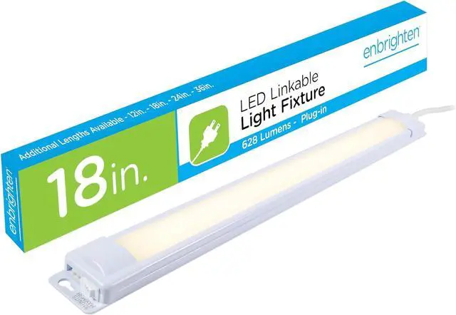 Main image of 38846 Plug-in Dimmable Counter Fixtures 18 Inch White 18 Inches