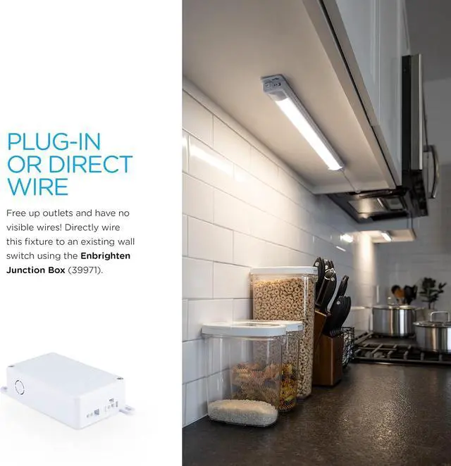 Alt view image 7 of 7 - 38846 Plug-in Dimmable Counter Fixtures 18 Inch White 18 Inches