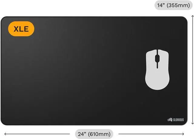 Alt view image 7 of 7 - Glorious Gaming Mouse Pad GMP 2 - Extended XL - Spill-Proof Mouse Pad Optimised for Gaming Sensors Balanced for Speed & Control Anti-fray Edges - 24 x 14 x 0.12 - Extra Large Extended Desk Mat
