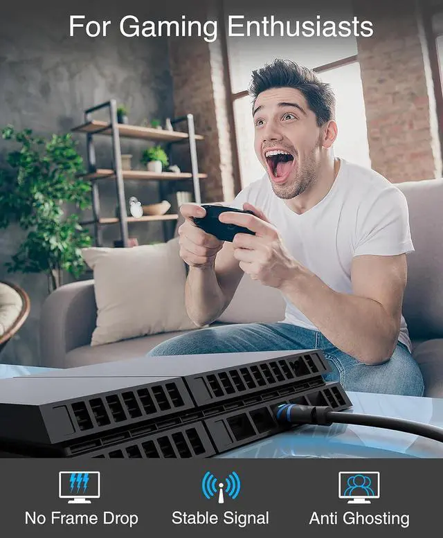 Alt view image 2 of 7 - 4K HDMI Cable 50FT (4K 30Hz HDR10 in-Wall CL3 Rated High Speed HDCP2.2 eARC) - Long HDMI Cable Compatible with Home Theatre HDTV Gaming Consoles Streaming Devices