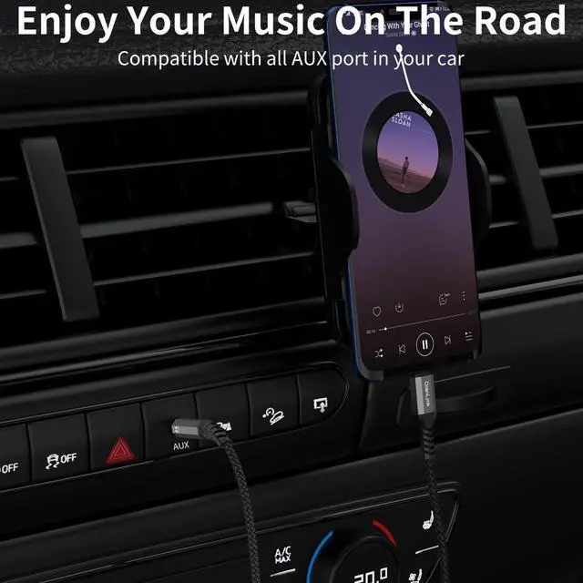 Alt view image 4 of 6 - USB C to 3.5mm Audio Aux Jack Cable (3.3ft 2-Pack) Type C to 3.5mm Headphone Car Stereo Cord for iPhone 15 16 17 Pro Max  Galaxy S25 S24 S23 S22 S21 Ultra Note 20 10 Pixel 9 8 XL iPad Pro