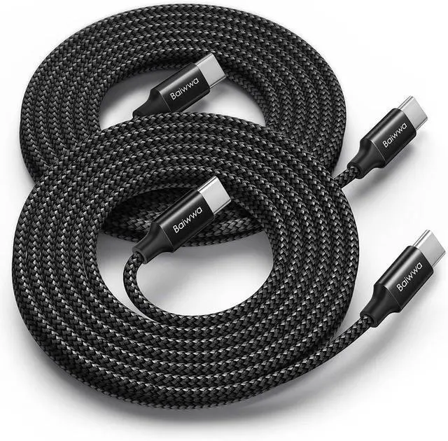 Main image of [2Pack 10ft] Long USB C to USB C Cable 60W Fast Charge Type C Charger Cord for iPhone 16 15/16 15 Pro/16 15 Plus/16 15 Pro Max  Galaxy S25 S25 Ultra S25+ S24 iPad Air/Pro MacBook Air/Pro
