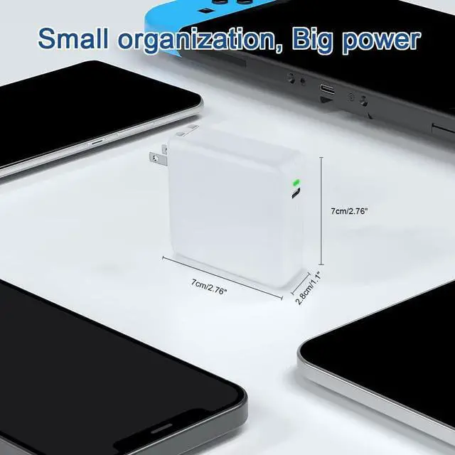Alt view image 5 of 7 - Compatible with MacBook Pro Charger 100W Replacement Charger for i.Phone 16/15 MacBook Pro16 15 14 13 inch MacBook 12 Inch MacBook Air 13 Inch iPad Pro and Other USB C Interface Devices