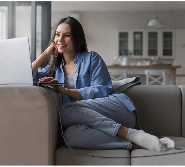 Alt view image 6 of 6 - 140W USB-C to Magnetic 3 Cable for MacBook Power Adapter Nylon Braided Safe 3 Cable Compatible with MacBook Air 2024 M3 Pro & Max 13 15 MacBook Pro 2021 2023 14 16 MacBook Air 2022 2023 6.6ft