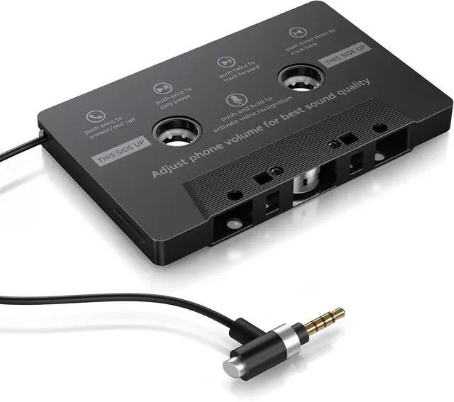 Main image of Car Cassette AUX Adapter with Hands-Free Calling  Great for Old Car Stereo  Compatible with Smartphones and MP3 Players