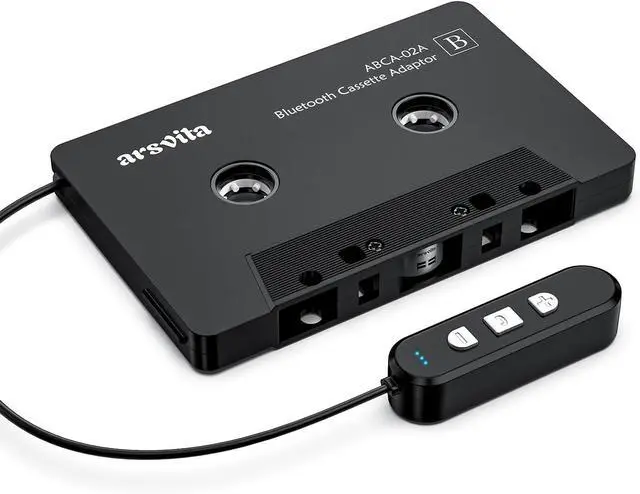 Main image of 5.1 Bluetooth Cassette Adapter Car Audio Bluetooth Cassette Receiver Cassette Bluetooth Adapter for Car Support Micro SD Card Hands-Free Call Black Type BCA02