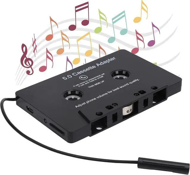 Alt view image 2 of 7 - Car Cassette Audio Receiver Bluetooth 5.0 Cassette to Aux Adapter Tape Player MP3 Cassette Player Adapters Audio Converter with Calling Function Black