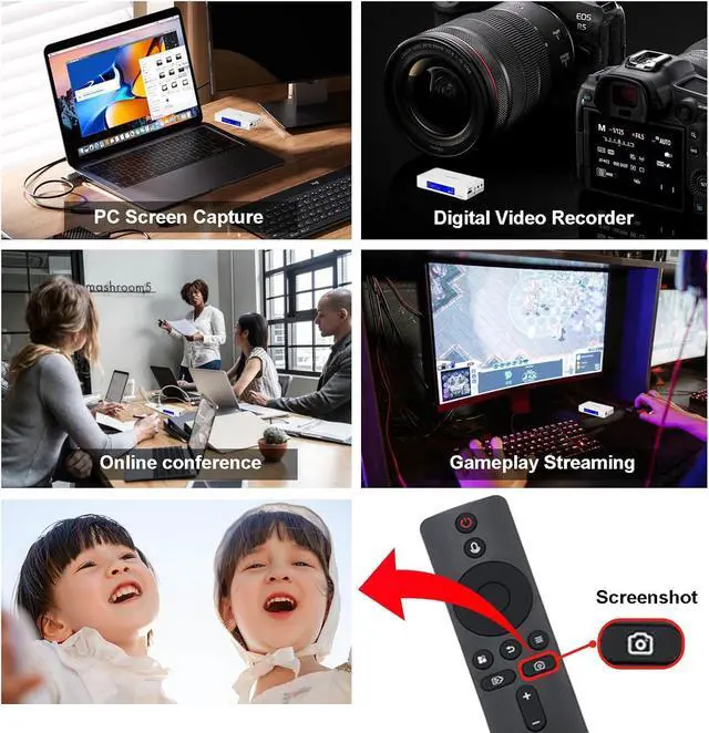 Alt view image 4 of 7 - 4K HDMI Video Recorder with Analog to Digital Converter RCA/CVBS for VHS VCR DVR DVD Hi8 Mini DV Camcorder Cassette Gaming Consoles Easy to use No PC Needed AV to HDMI Adapter