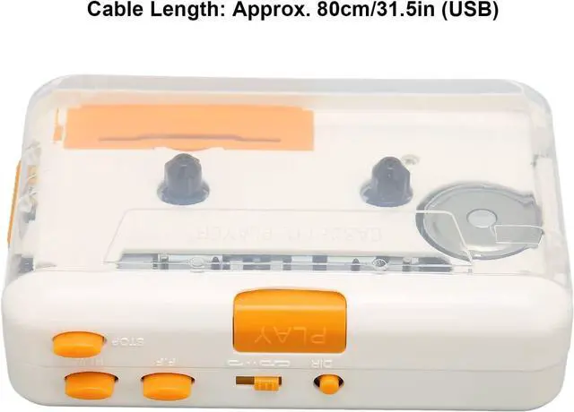 Alt view image 3 of 7 - USB Cassette Converter Drive Compact MP3 Conversion Portable Microcassette Recorder Plug and Play Tape Player with Earphone for iPod PC