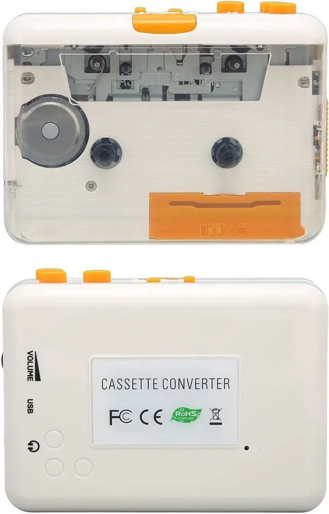 Alt view image 7 of 7 - USB Cassette Converter Drive Compact MP3 Conversion Portable Microcassette Recorder Plug and Play Tape Player with Earphone for iPod PC