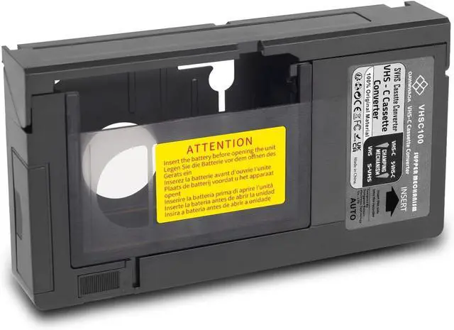Main image of Motorized VHS-C Cassette Adapter Compatible 12mm SVHS VHS-C to VHS VHSC Ideal for VCR Player Video Cassette Player and VHS to Digital Converting