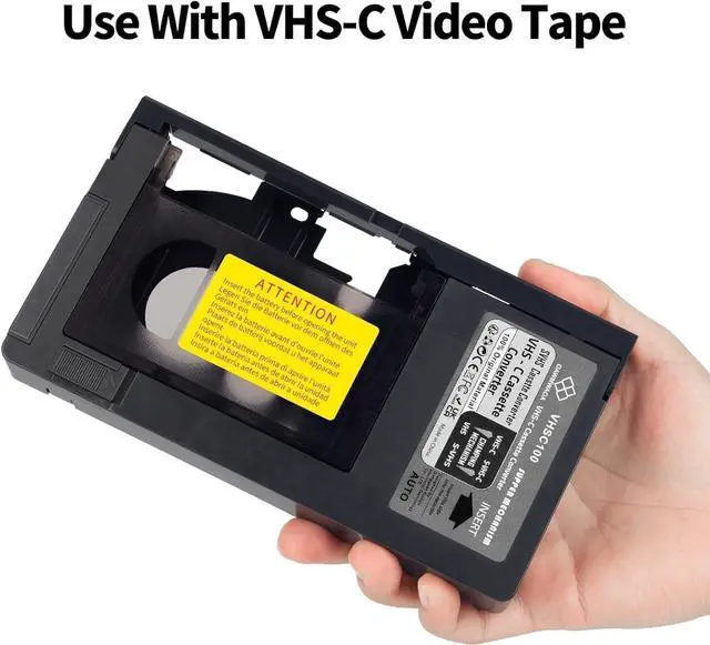 Alt view image 2 of 7 - Motorized VHS-C Cassette Adapter Compatible 12mm SVHS VHS-C to VHS VHSC Ideal for VCR Player Video Cassette Player and VHS to Digital Converting