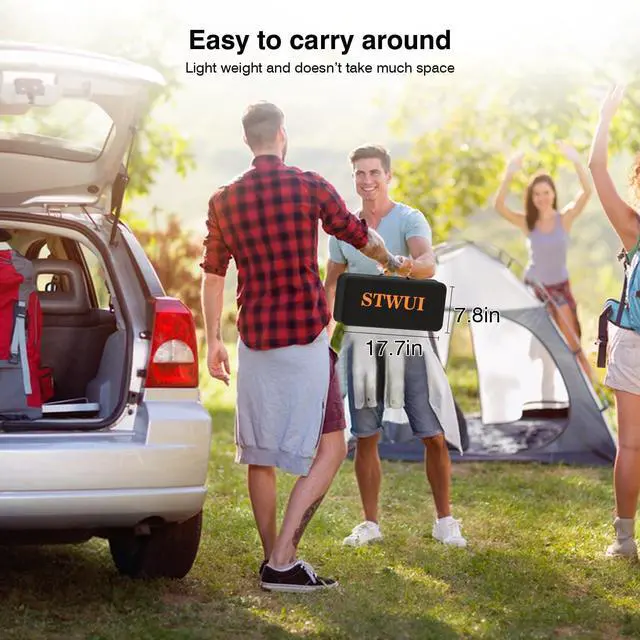 Alt view image 7 of 7 - Outdoor-Projector-Screen-with-Stand - 120 inch Portable Projector Screen Indoor Outdoor Projector Screens 16:9 4K HD Lightweight Movie Screen with Carry Bag for Backyard Movie Night