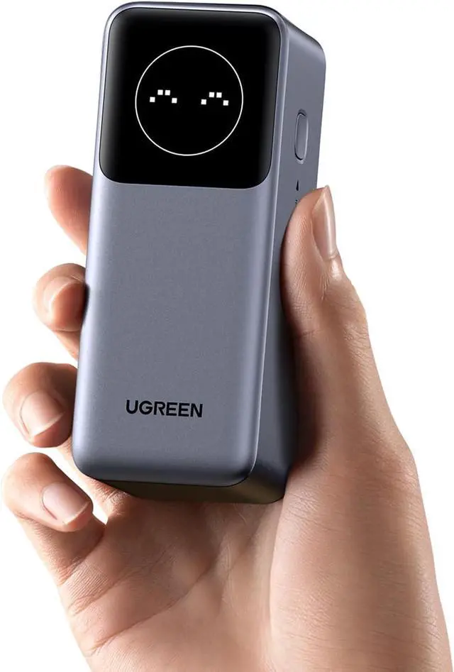 Main image of UGREEN Nexode Power Bank 12000mAh 100W PD PPS Fast Charging Portable Charger Battery Pack with 1USB-C 1USB-A and Smart Display for MacBook Air/ipad/iPhone 16/Galaxy S24/Steam Deck/Google etc