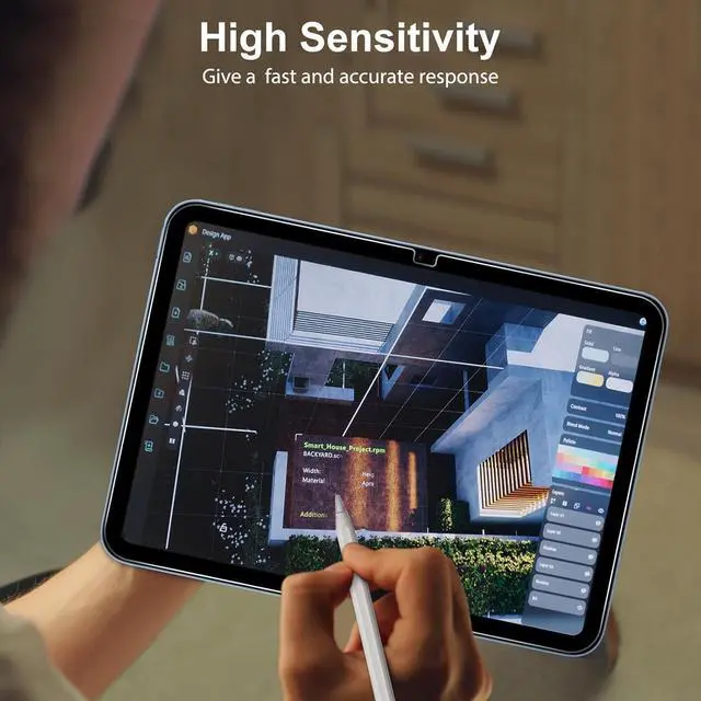 Alt view image 6 of 7 - Screen Protector for iPad 11th 10th Generation (iPad A16 11-inch 2025/10.9 inch 2022) 2 Pack Tempered Glass for iPad 11/10 Gen Case Friendly Anti-Scratch Touch Sensitive