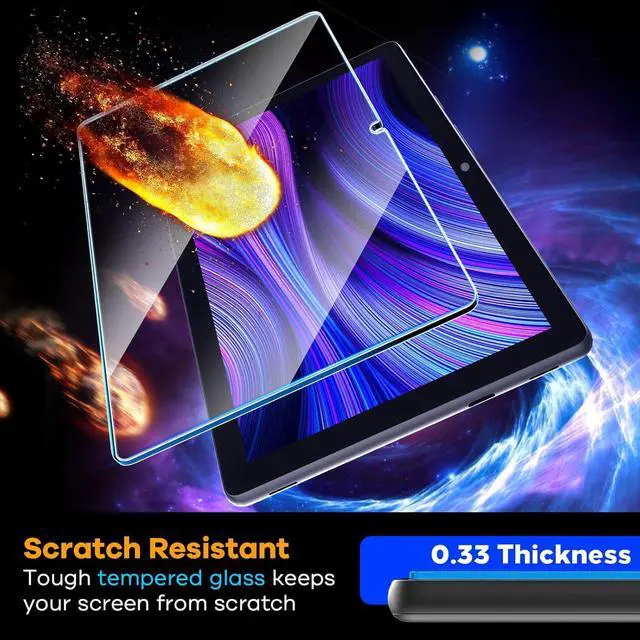 Alt view image 4 of 6 - 2-Pack Tempered Glass for All-New W10Y Fire HD 10 Screen Protector 10.1Inch (2023/2021 13th/11th Gen) 9H Glass for W10Y Fire HD 10 Tablet Screen Protector [Easy Installation][Anti-Scratch]