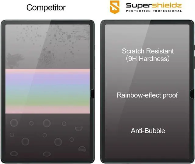 Alt view image 2 of 5 - (2 Pack) Designed for  Galaxy Tab S10 Lite / S10 FE / S9 FE (10.9 inch) / Tab S9 (11 inch) Screen Protector (Tempered Glass) Anti Scratch Bubble Free