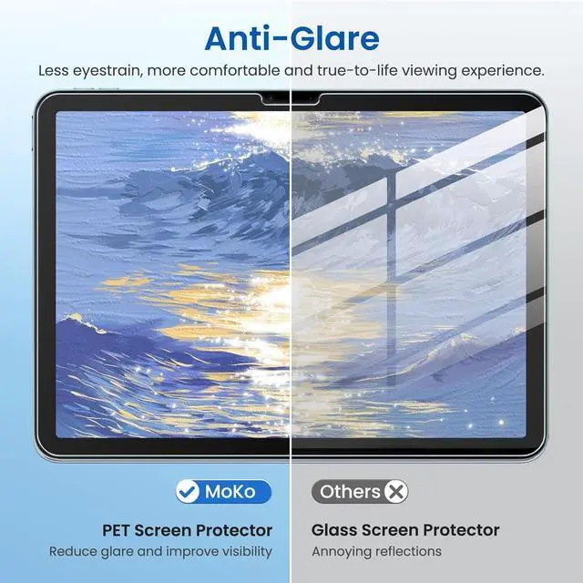 Alt view image 5 of 7 - 2 Pack Paper Screen Protector for New iPad Pro 13 Inch 7th Generation (M4 2024) Write and Draw Like on Paper Anti-Glare Matte PET Film Anti-Scratch Compatible with  Pencil Matte