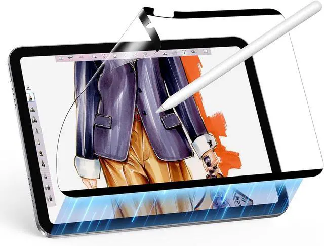 Main image of Paper-Feel Magnetic Screen Protector for iPad 11th/10th Generation A16 (11/10.9 Inch 2025/2022) Write and Draw Like on Paper Detachable and Reusable Compatible with Tempered Film Anti-Glare