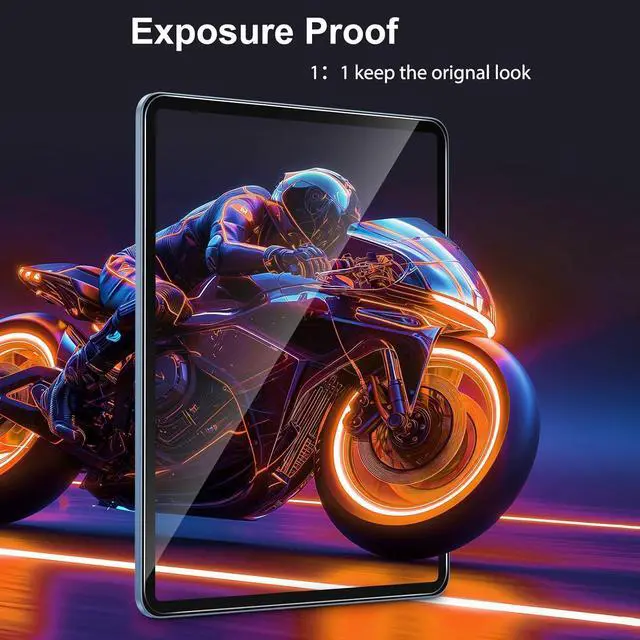 Alt view image 6 of 7 - Screen Protector for iPad A16 11 inch 11th/10th Generation 10.9 Inch (2025/2022) Tempered Glass with Auto Application Tray for iPad 11/10 Gen Easy Installation Case Friendly 2 Pack