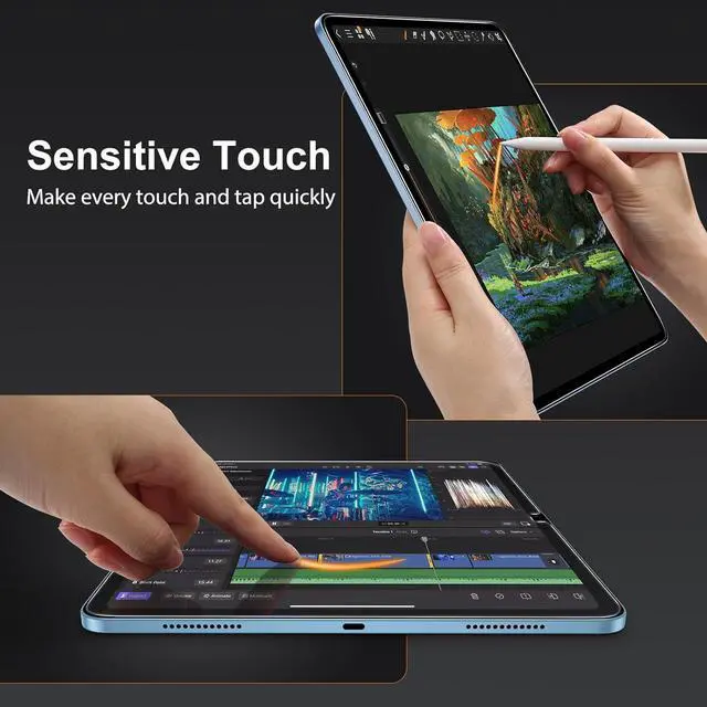 Alt view image 7 of 7 - Screen Protector for iPad A16 11 inch 11th/10th Generation 10.9 Inch (2025/2022) Tempered Glass with Auto Application Tray for iPad 11/10 Gen Easy Installation Case Friendly 2 Pack
