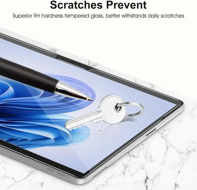 Alt view image 3 of 7 - [2 Pack] Screen Protector for Surface Pro 11 2024/Microsoft Surface Pro 9/Surface Pro 10/Surface Pro 8/Surface Pro X [13 inch] 9H Tempered Glass/Support Surface Pen