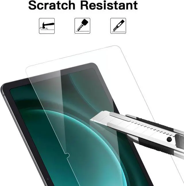 Alt view image 3 of 7 - 2 Pack Screen Protector for  Galaxy Tab S10 FE / S9 FE 5G 10.9 Inch & Tab S9/S8/S7 11 Inch Tablet Easy Installation/High-Definition Tempered Glass with S Pen Compatible Scratch Resistant
