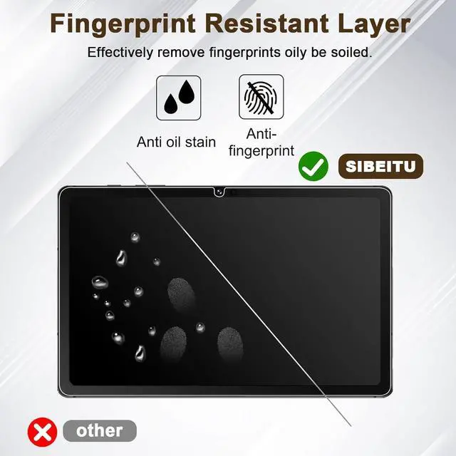 Alt view image 4 of 7 - 2 Pack Screen Protector for  Galaxy Tab A9 Plus 11 Inch 2023 HD 9H Hardness Tempered Glass Film for Galaxy Tab A9+ 5G (SM-X210/X216/X218) Anit Scratch & Case Friendly