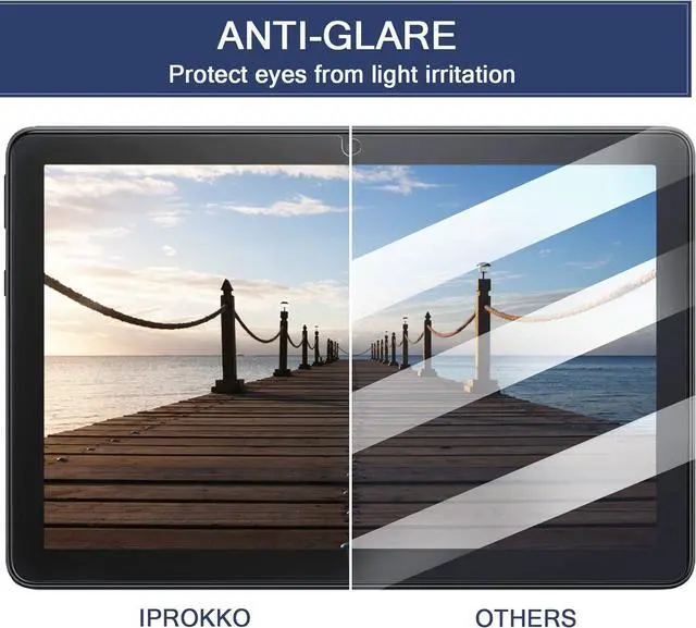 Alt view image 4 of 7 - 2 Pack Anti-Blue Light Screen Protector for Fire HD 10 Tablet (10.1 Inch) - Fire HD 10 Plus/Kids/Kids Pro Anti Glare Screen Film
