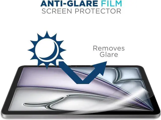 Alt view image 2 of 7 - Matte Anti-Glare Film Screen Protector for iPad Air 13 Inch 2024 - Perfect for Drawing Writing and Note-taking like on Paper 2 Pack