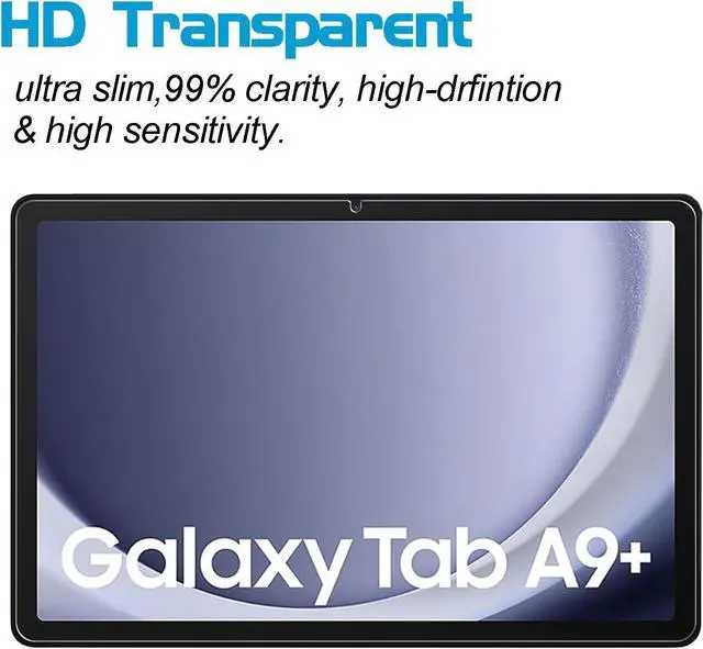 Alt view image 5 of 6 - 2-Pack Screen Protector for  Galaxy Tab A9 Plus/ A9+ 11 inch Tempered Glass Film Bubble Free Easy Installation