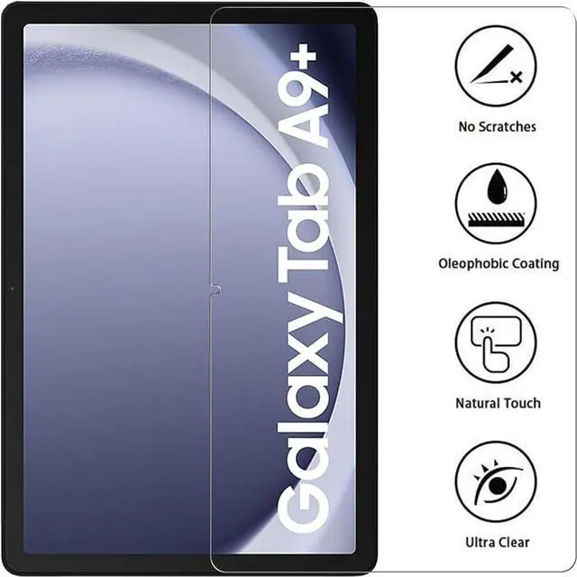 Alt view image 6 of 6 - 2-Pack Screen Protector for  Galaxy Tab A9 Plus/ A9+ 11 inch Tempered Glass Film Bubble Free Easy Installation