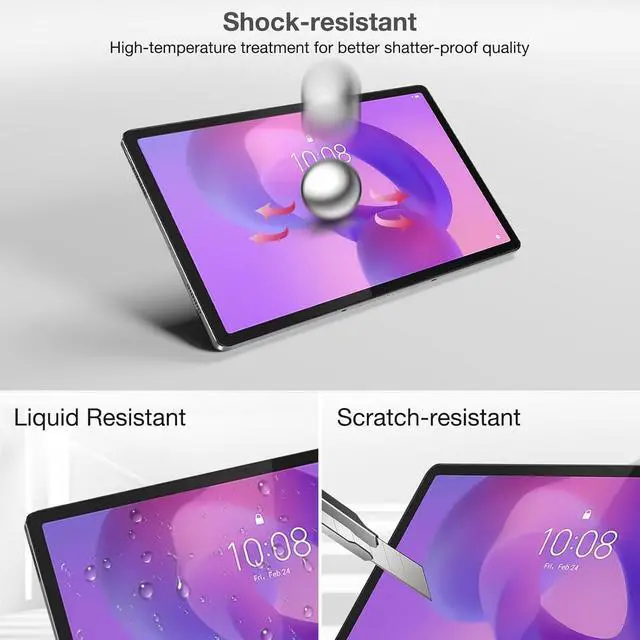 Alt view image 5 of 7 - 2 Pack Screen Protector for 12.7  Idea Tab Pro 2025/Yoga Tab Plus 2025/Tab P12 2023 Tempered Glass Film Guard for 12.7  Idea Tab Pro/Yoga Tab Plus/Tab P12 2025 2023 Release