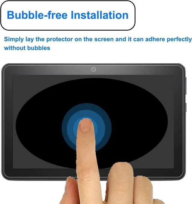 Alt view image 7 of 7 - 2 Pack Screen Protector for 7/7 Kids Tablet 7 Inch (2022) Ultra-Clear/Touch Sensitive/Bubble Free/Anti-Scratch Tempered Glass Screen Protector