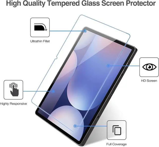 Alt view image 4 of 7 - 2 Pack Screen Protector for  Galaxy Tab S10 Ultra/Tab S9 Ultra/Tab S8 Ultra 14.6 Inch 2024/2023 High Definition Tempered Glass