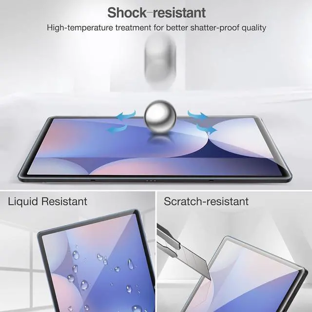 Alt view image 6 of 7 - 2 Pack Screen Protector for  Galaxy Tab S10 Ultra/Tab S9 Ultra/Tab S8 Ultra 14.6 Inch 2024/2023 High Definition Tempered Glass