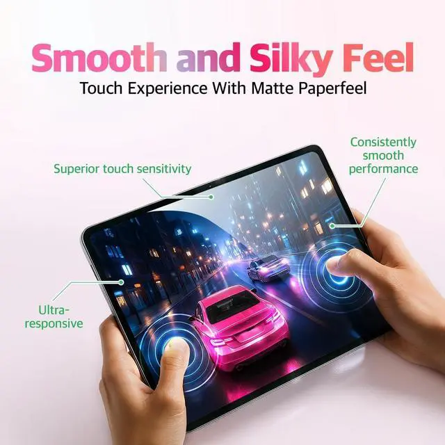 Alt view image 6 of 7 - 2 PACK Paperfeel Screen Protector for iPad Paperlike Anti Glare Anti-Fingerprint [iPadAir 13inch 6th(M2 2024)]