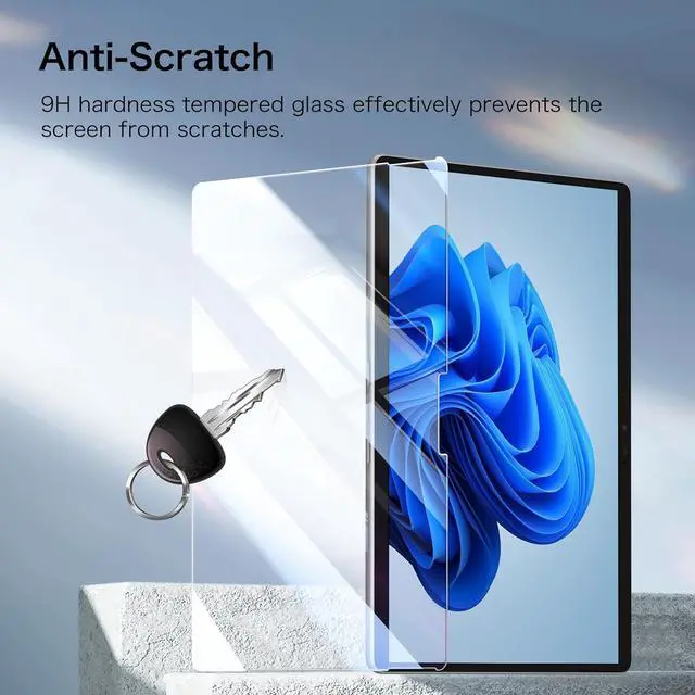 Alt view image 7 of 7 - Fintie 2 Pack Screen Protector for 13 inch  Surface Pro 11/10/9/8/X 9H Tempered Glass/HD Clear/Anti Scratch/Support Surface Pen